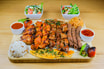 777 1 kg  Mixgrill Teller mit Salat und Beilagen